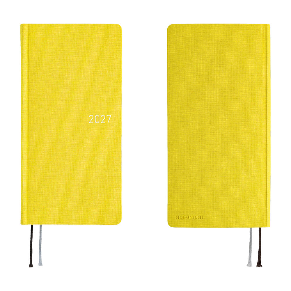 2027 Hobonichi Weeks MEGA Colors: Canaria Yellow《ENG/Tall & Slim/MEGA/Jan start》