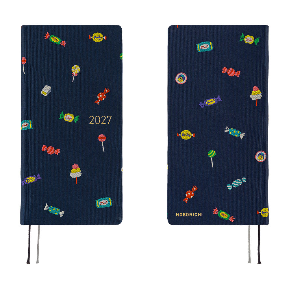 2027 Hobonichi Weeks MEGA Bow & Tie: Candy Dream《ENG/Tall & Slim/MEGA/Jan start》