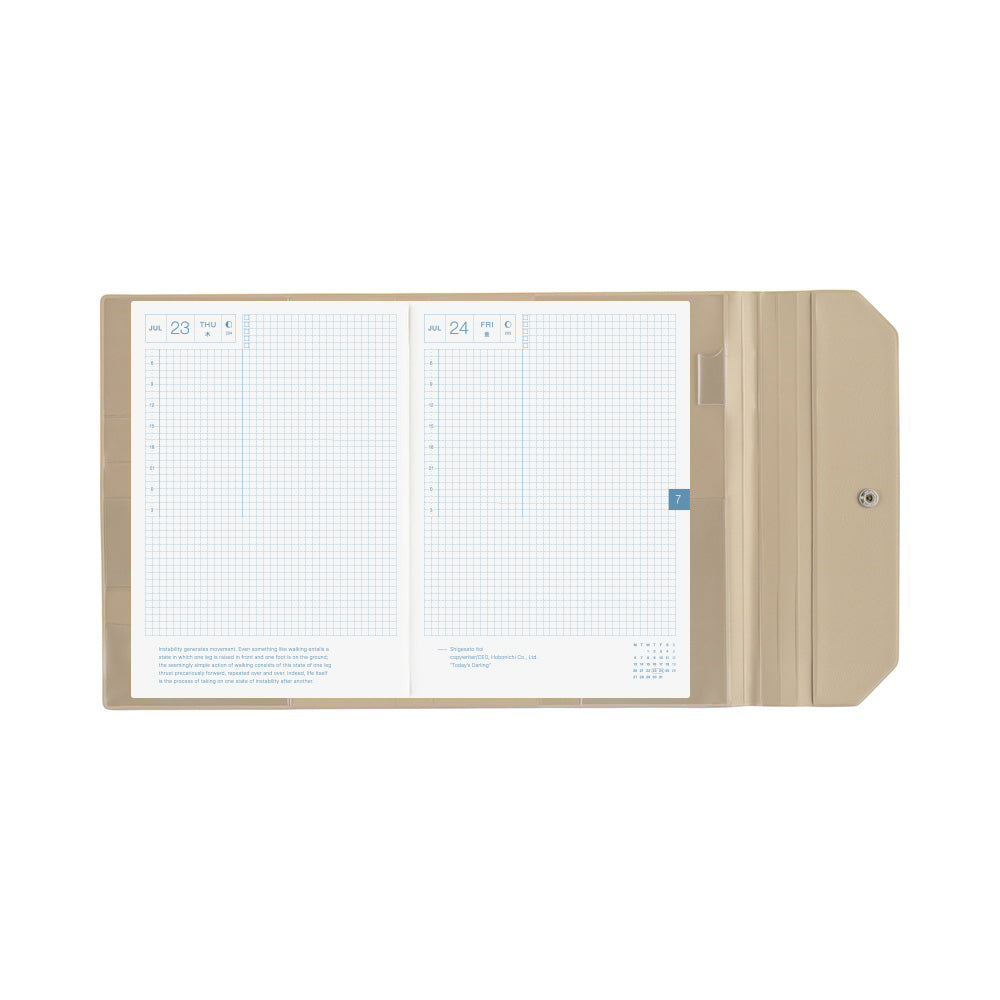 2026 Hobonichi Techo English Cousin Book / Alettone: Gray Cover《January Start | English | A5》