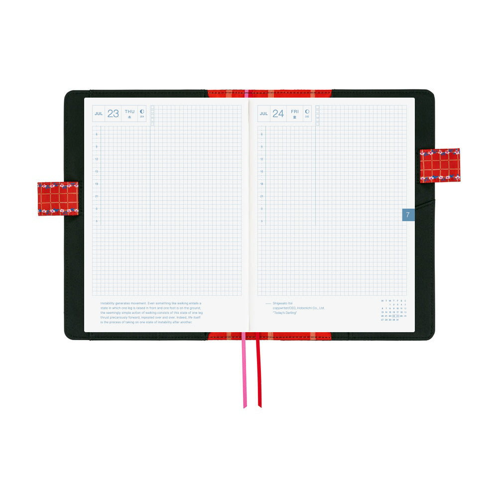 2026 Hobonichi Techo English Cousin Book + Yumi Kitagishi: White Cat’s Daily Life《January Start | English | A5》