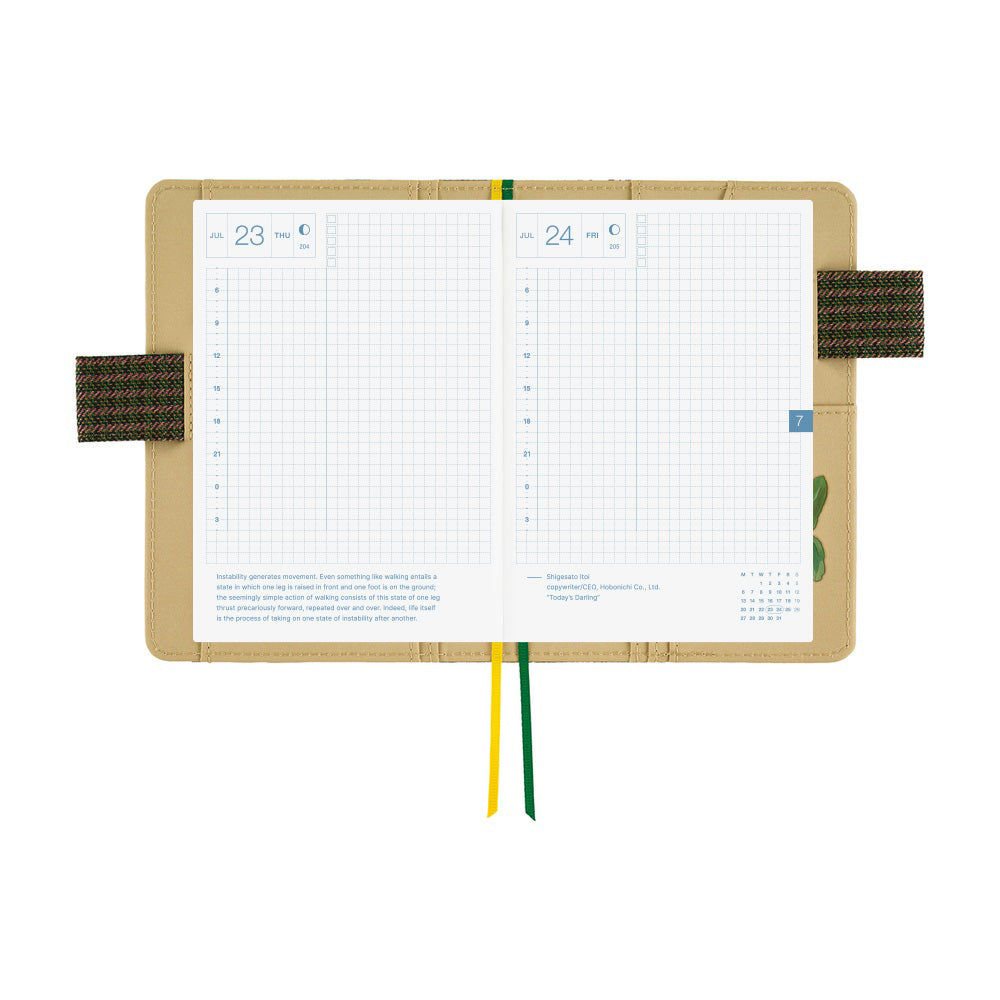 2026 Hobonichi Techo English Original Book + Tolight: Garden of Botany《January Start | English | A6》