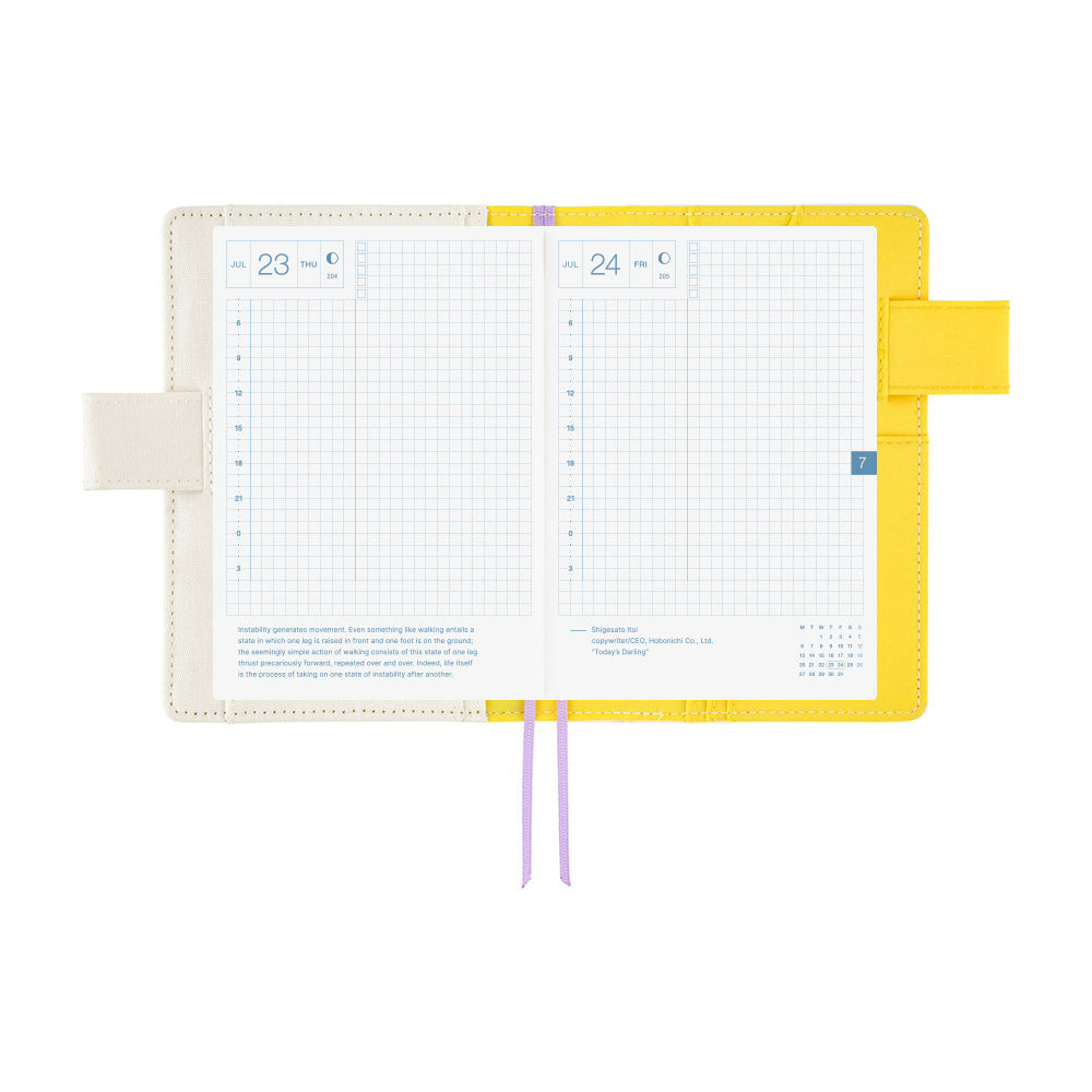 2026 Hobonichi Techo English Original Book +Yuichi Inoue: Hana (Flower)《January Start | English | A6》
