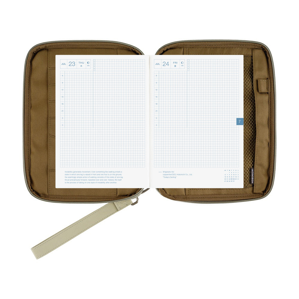 2026 Hobonichi Techo English Cousin Book / Quilt Cover《January Start | English | A5》