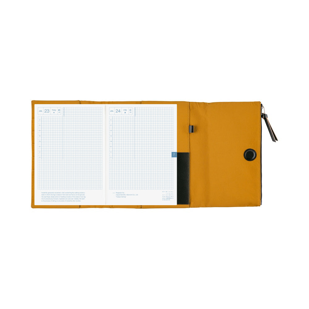 2026 Hobonichi Techo English Cousin Book / Tragen: Mustard《January Start | English | A5》