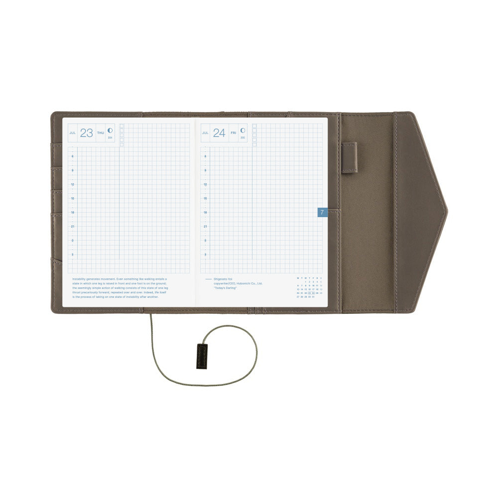 2026 Hobonichi Techo English Original Book + Letter Cover《January Start | English | A6》