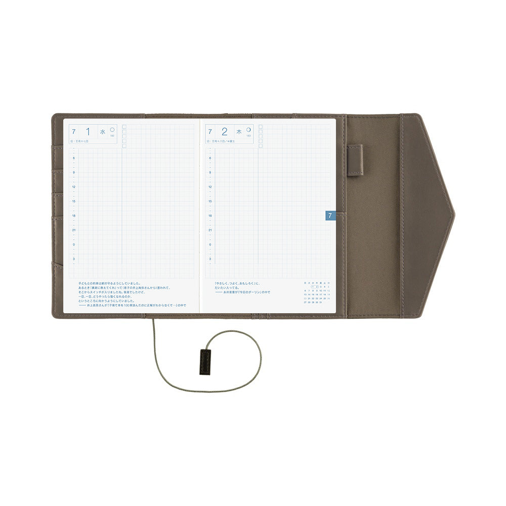 2026 Hobonichi Techo English Original Book + Letter Cover《January Start | English | A6》