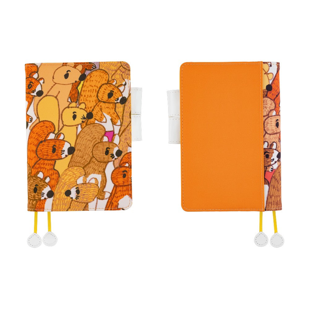 2026 Hobonichi Techo English Original Book +100%ORANGE: Squirrel Squadron《January Start | English | A6》