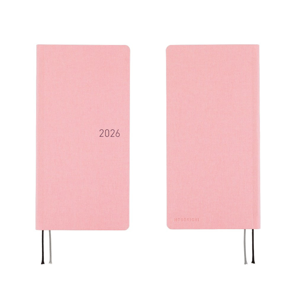 2026 Hobonichi English Weeks Mega / Colors: Strawberry Milk 《January Start | English》