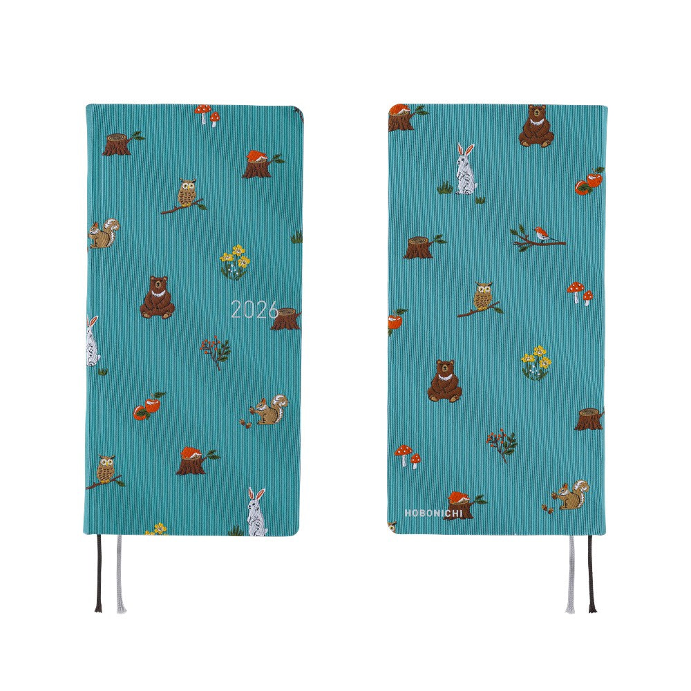 2026 Hobonichi English Weeks Mega / Bow & Tie: In the Forest《January Start | English》