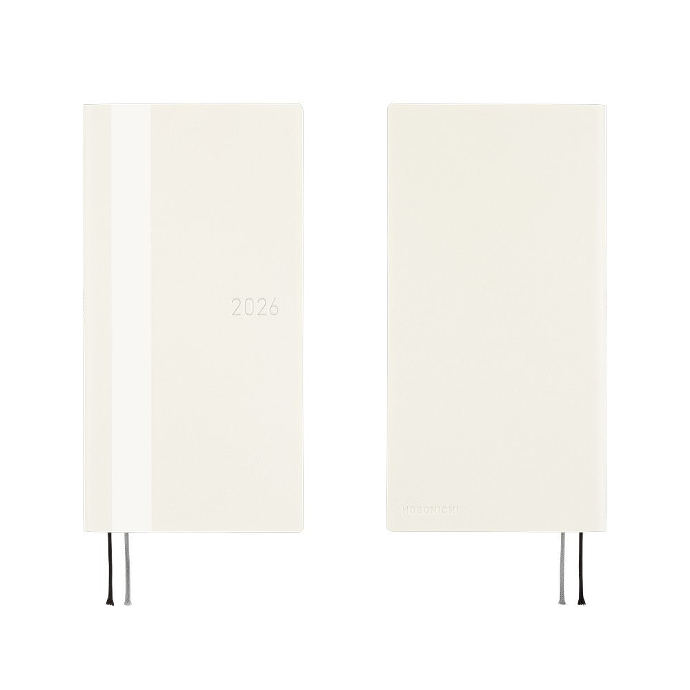 2026 Hobonichi English Weeks / White Line: Ivory《January Start | English》