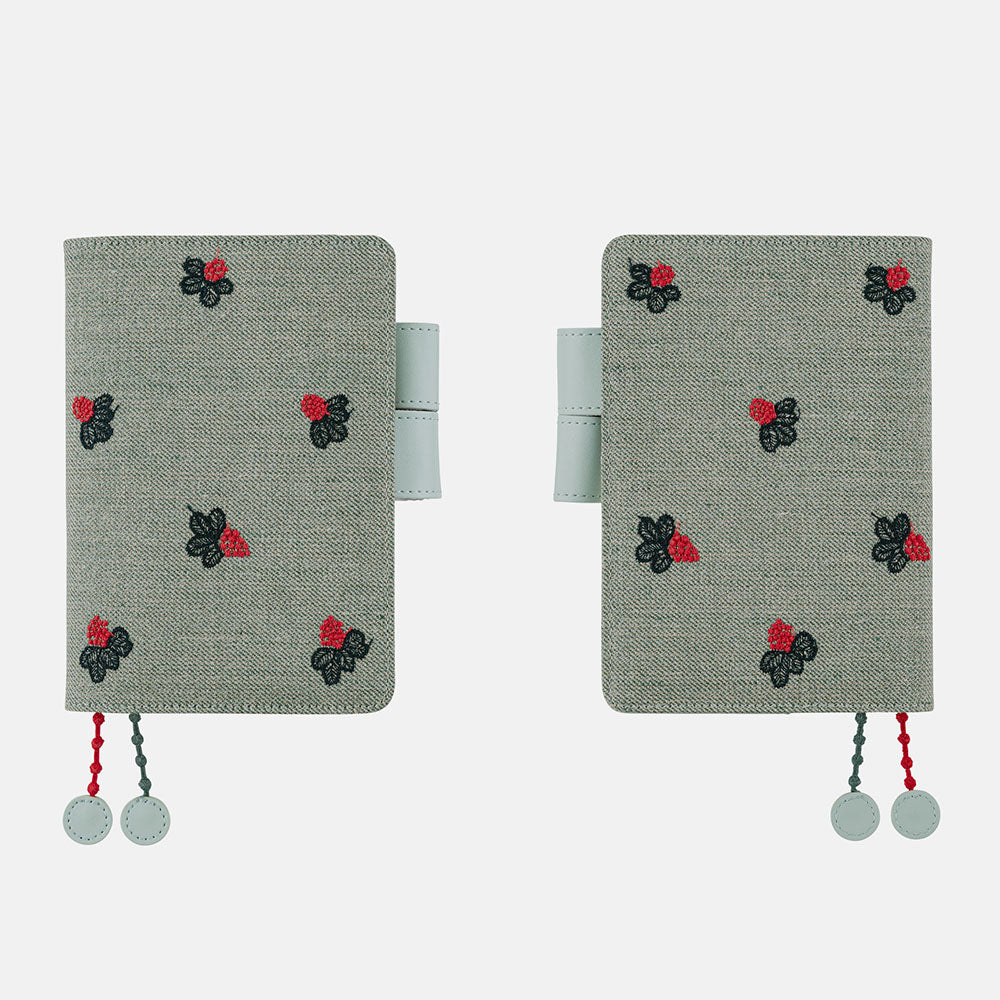 mina perhonen: light berry (Green) / A6 Original Cover for Hobonichi Techo