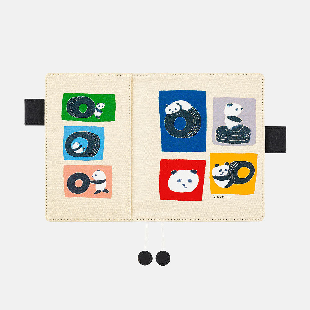Jin Kitamura: Love it (Panda) / A6 Original Cover for Hobonichi Techo
