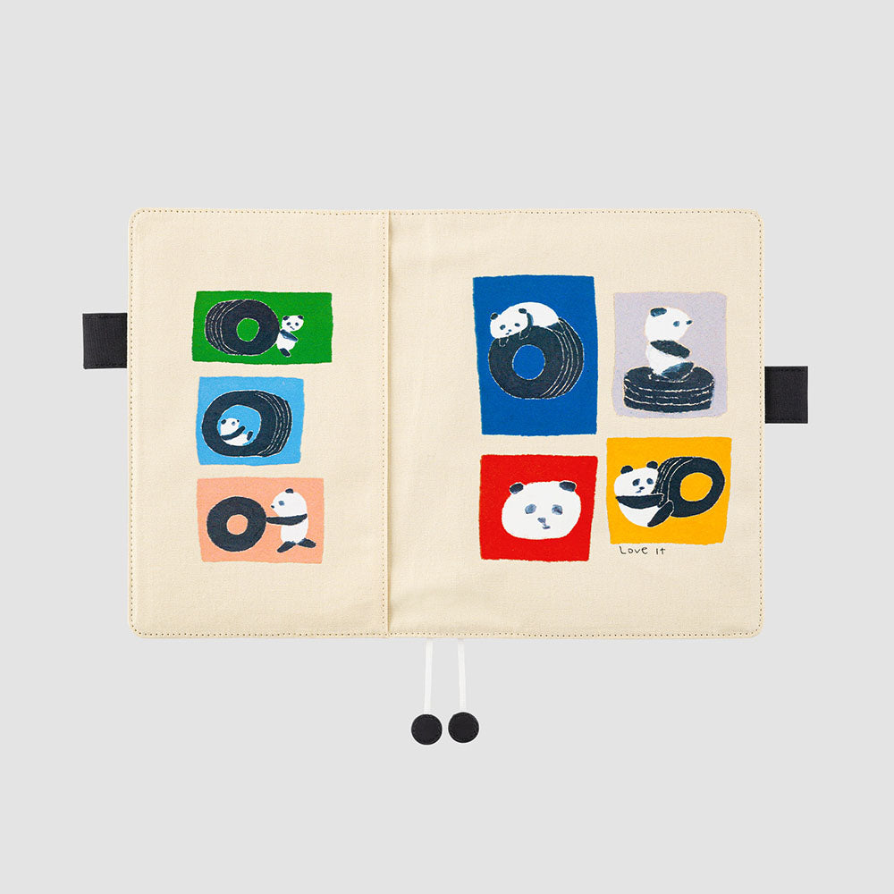 Jin Kitamura: Love it (Panda) / A5 Cousin Cover for Hobonichi Techo