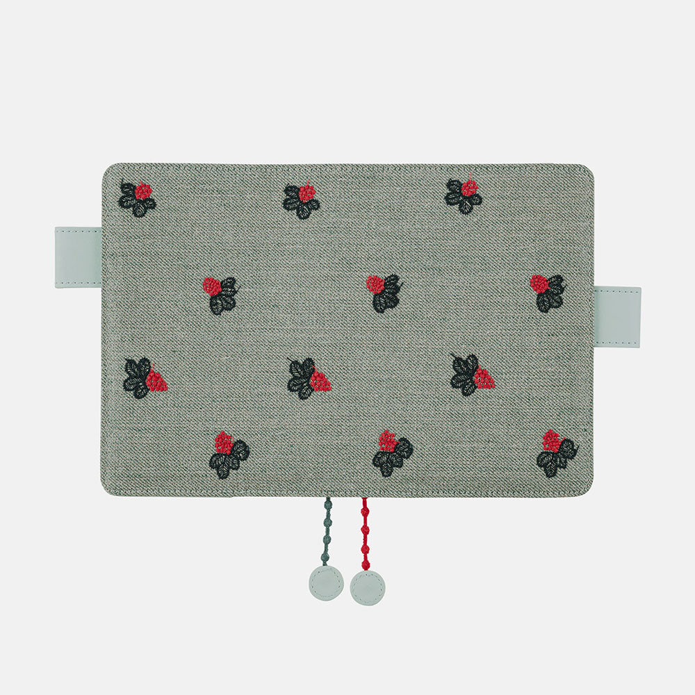mina perhonen: light berry (Green) / A6 Original Cover for Hobonichi Techo