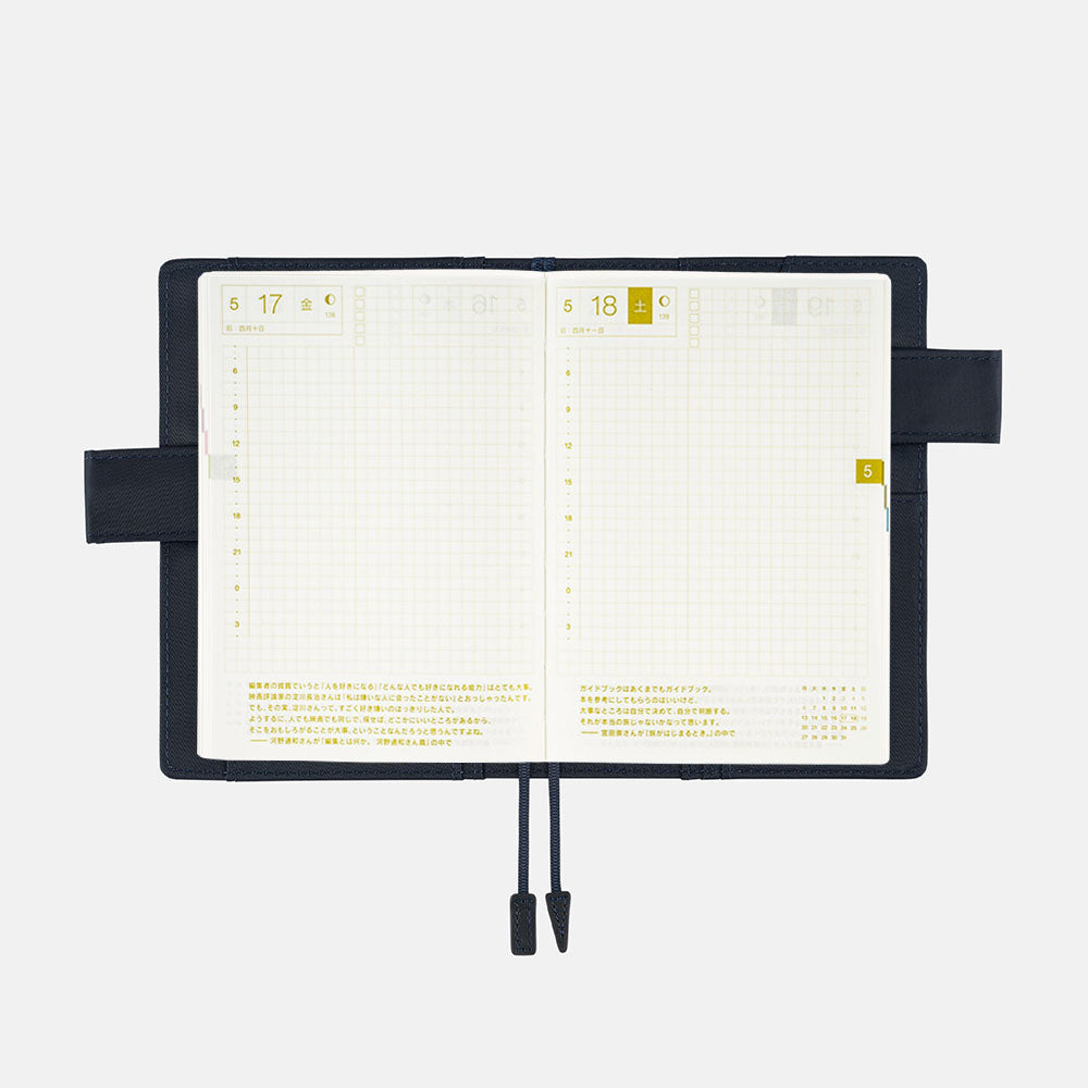 Navy / A6 Original Cover for Hobonichi Techo