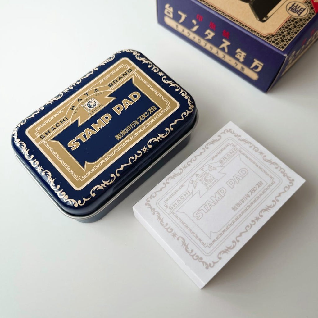 Shachihata Memo Pad & Tin Anniversary Edition