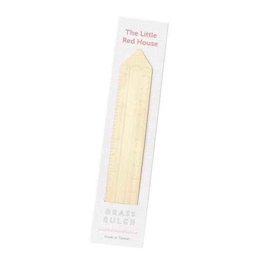 Pencil Shape Brass Ruler · The Little Red House