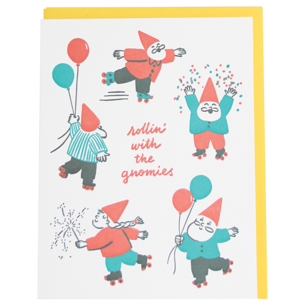Gnomies Birthday Card