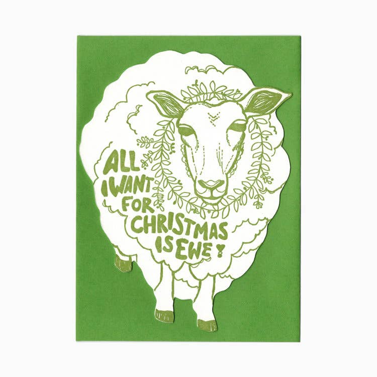 Christmas Ewe Holiday Card · Blackbird Letterpress