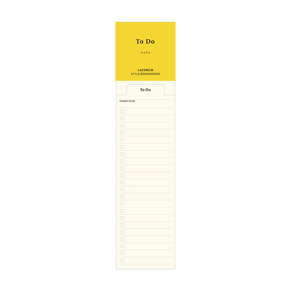 To Do List - Laconic Stye Bookmarker