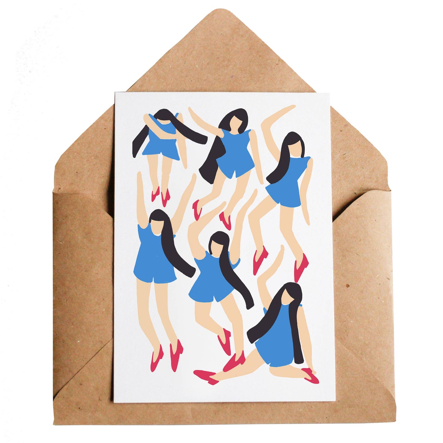 Dancing Girls Greeting Card