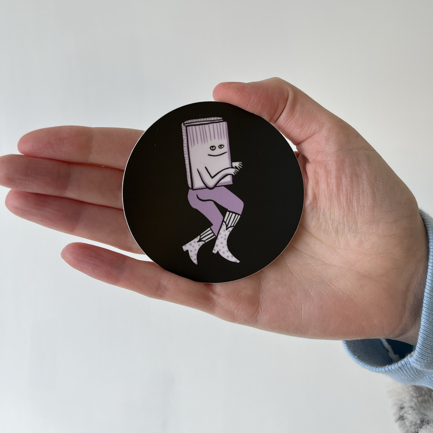 Running Book Sticker