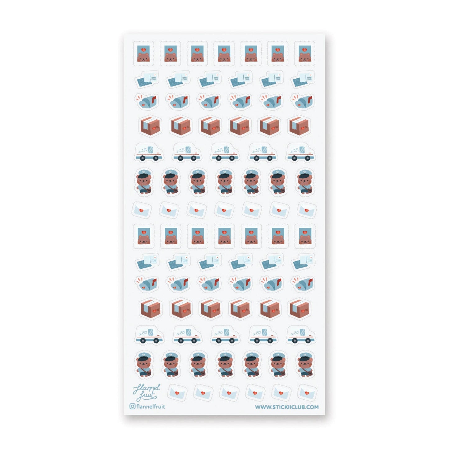 Mail Bears Sticker Sheet