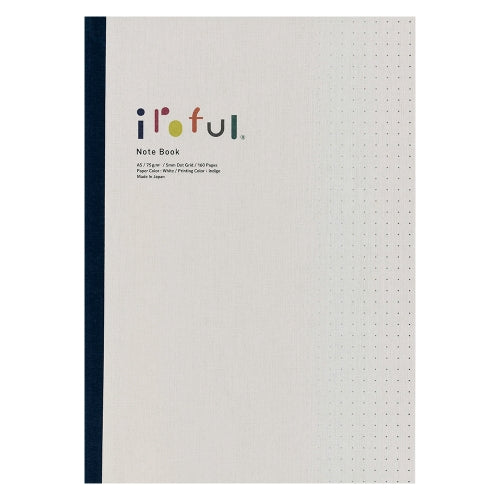 Sakae Iroful A5 Notebook - Dot Grid / White