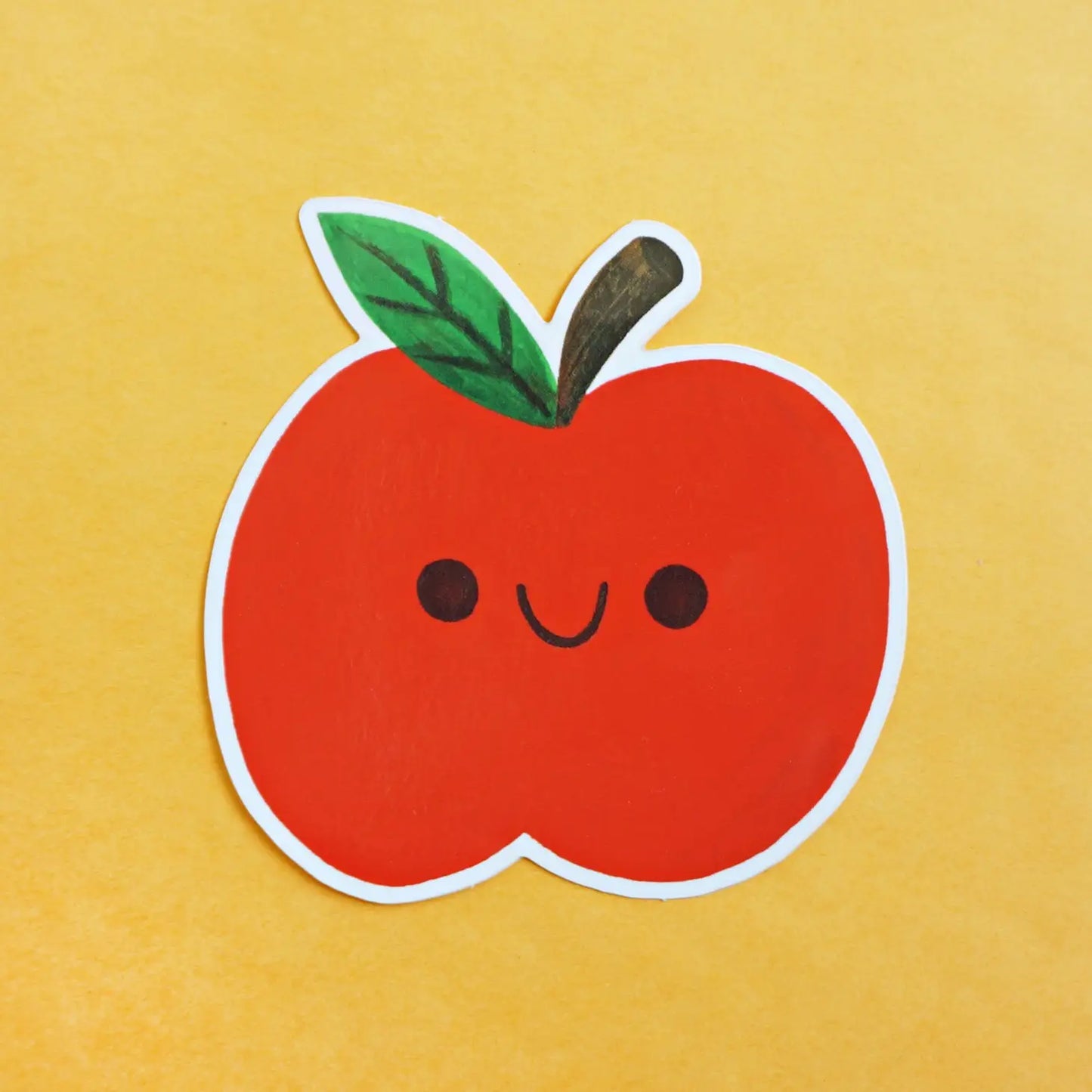 Happy Apple Sticker · Nellie Le