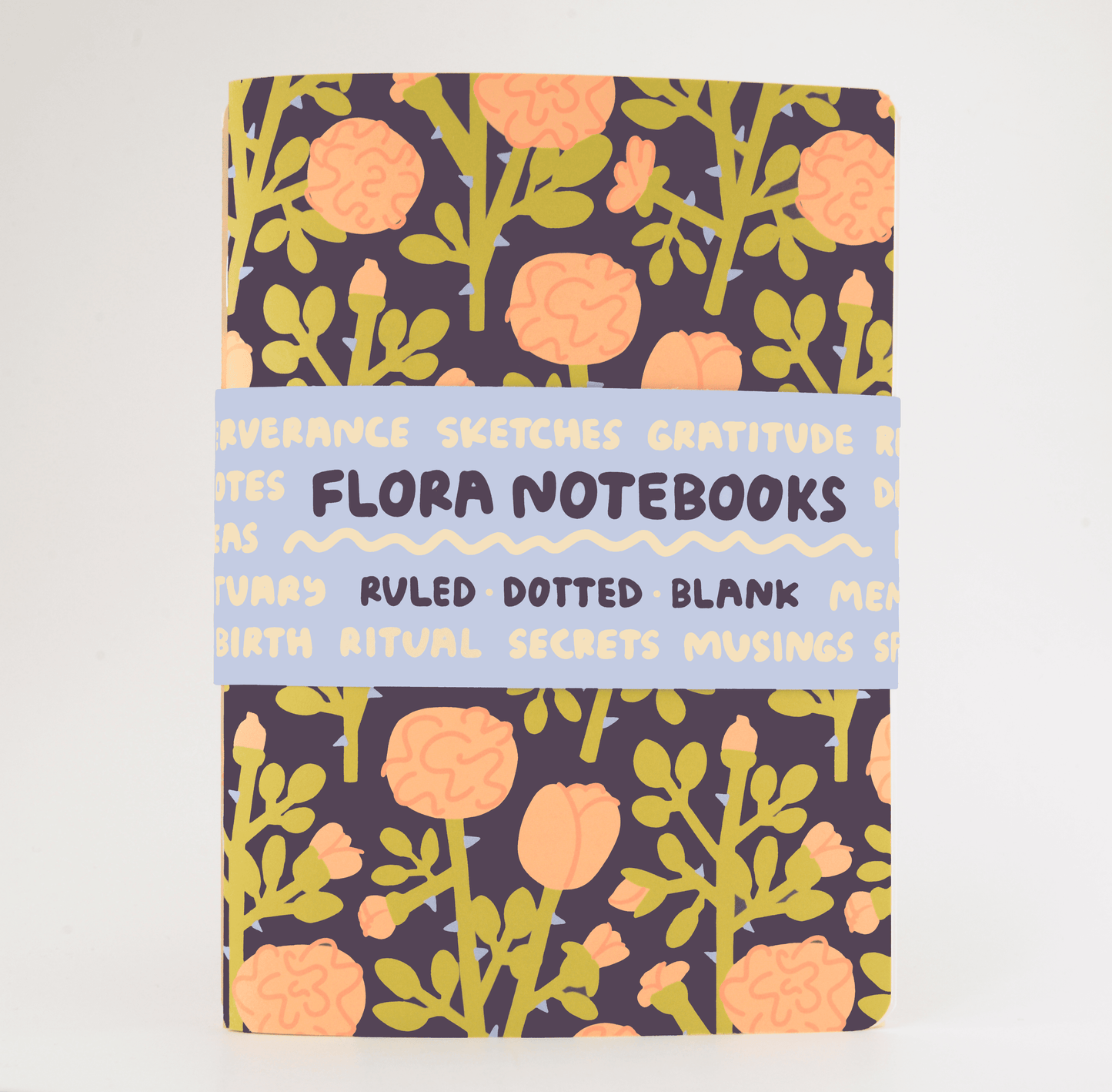 Flora Notebooks - Set of 3