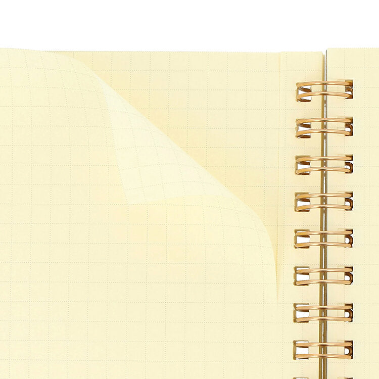 Rollbahn Spiral Notebook Clear Cover/ Cream