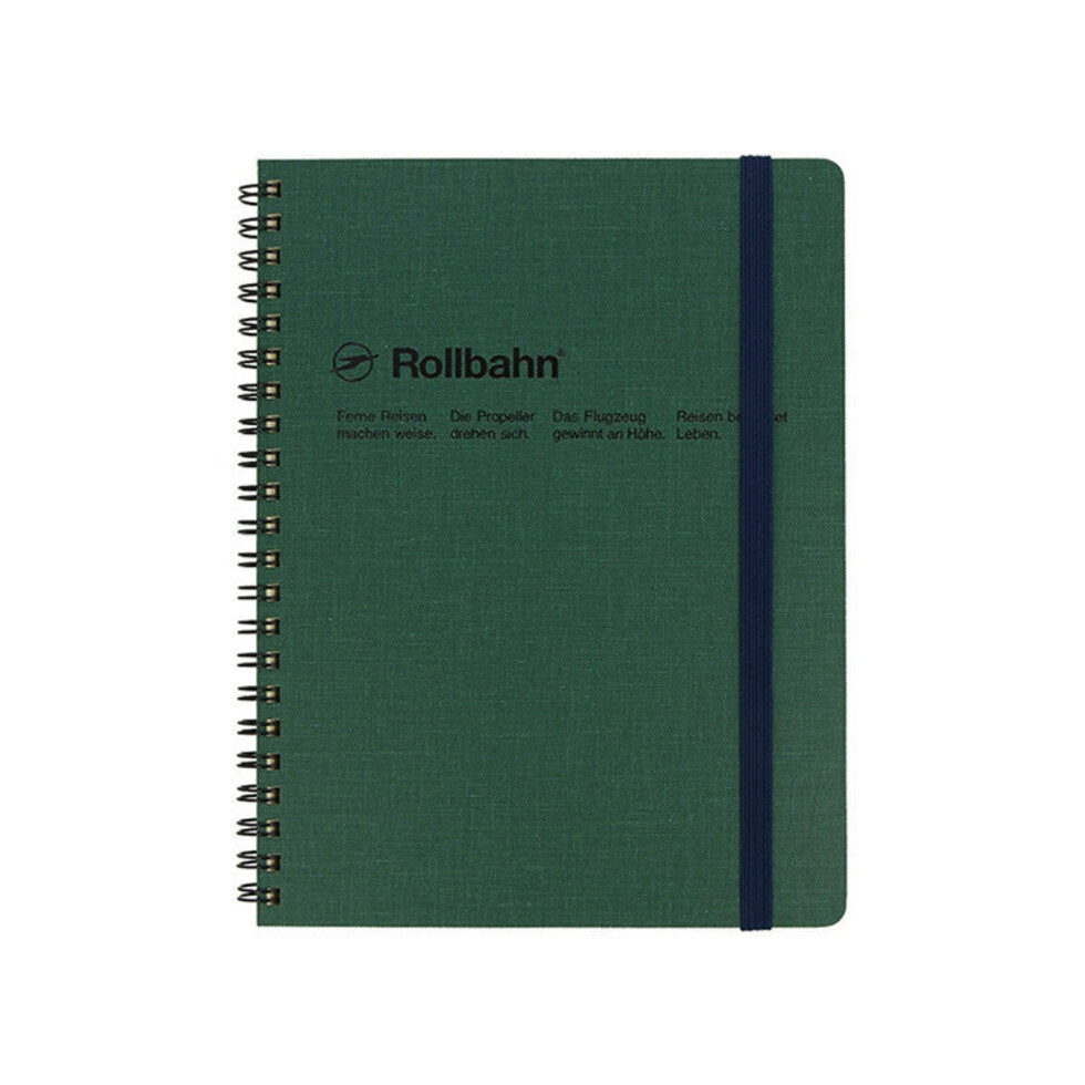 Rollbahn Cap-Martin Spiral Notebook / Green