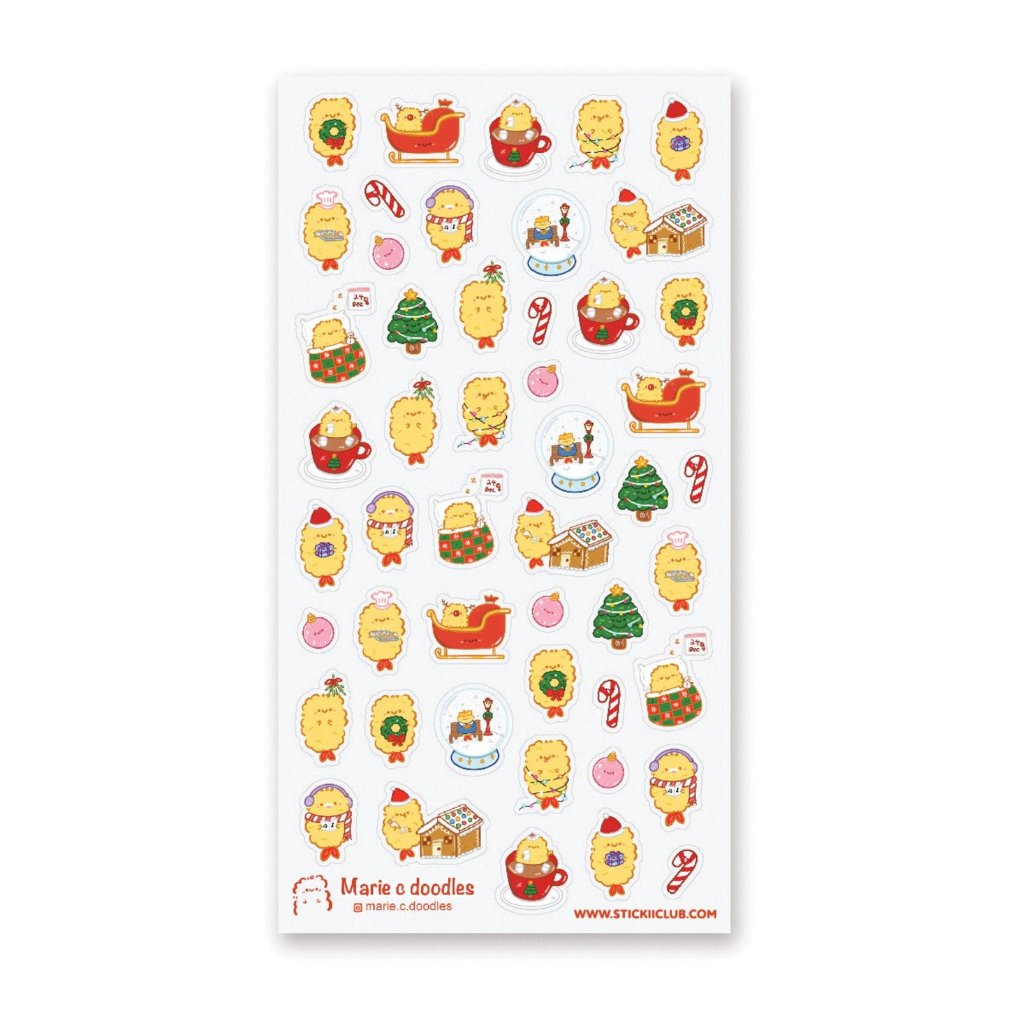 Holiday Shrimp Tempura Sticker Sheet