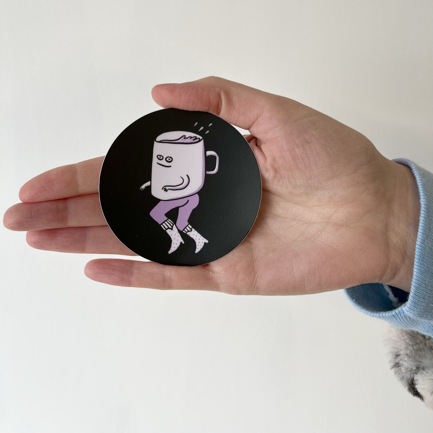 Running Coffee Sticker