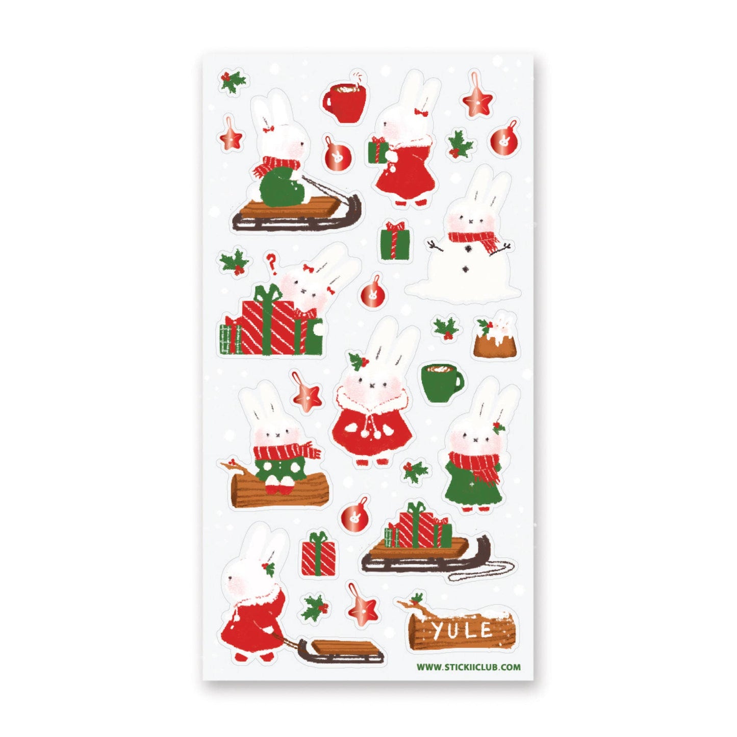 X-Mas Buns Sticker Sheet