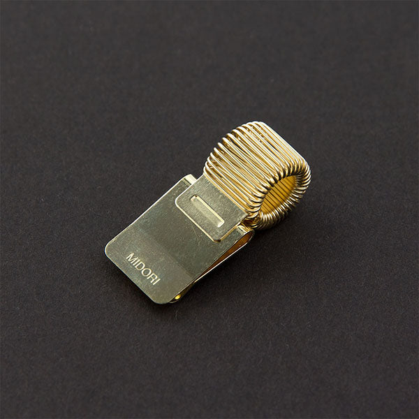 Gold Miniclip Pen Holder - Midori