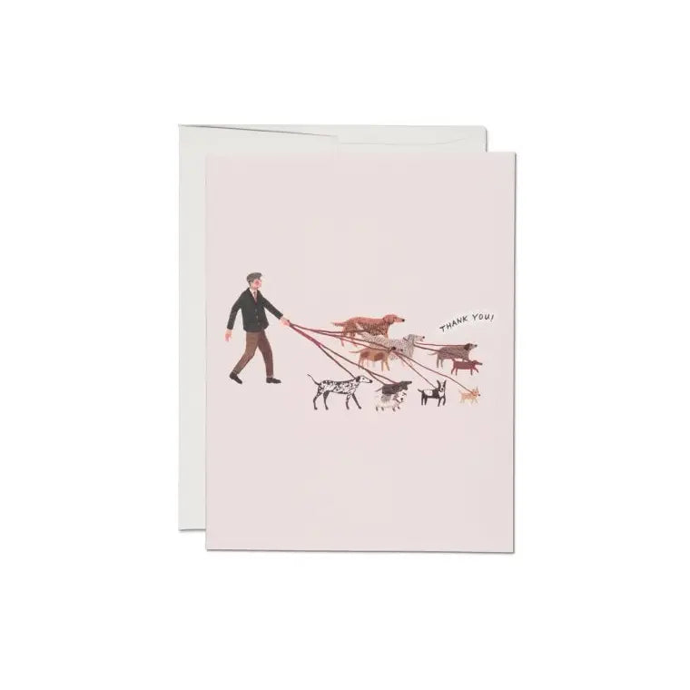 Dog Walker Thank You Card · Red Cap Cards