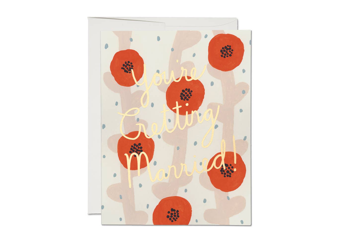 You're Getting Married Wedding Poppies · Red Cap Cards