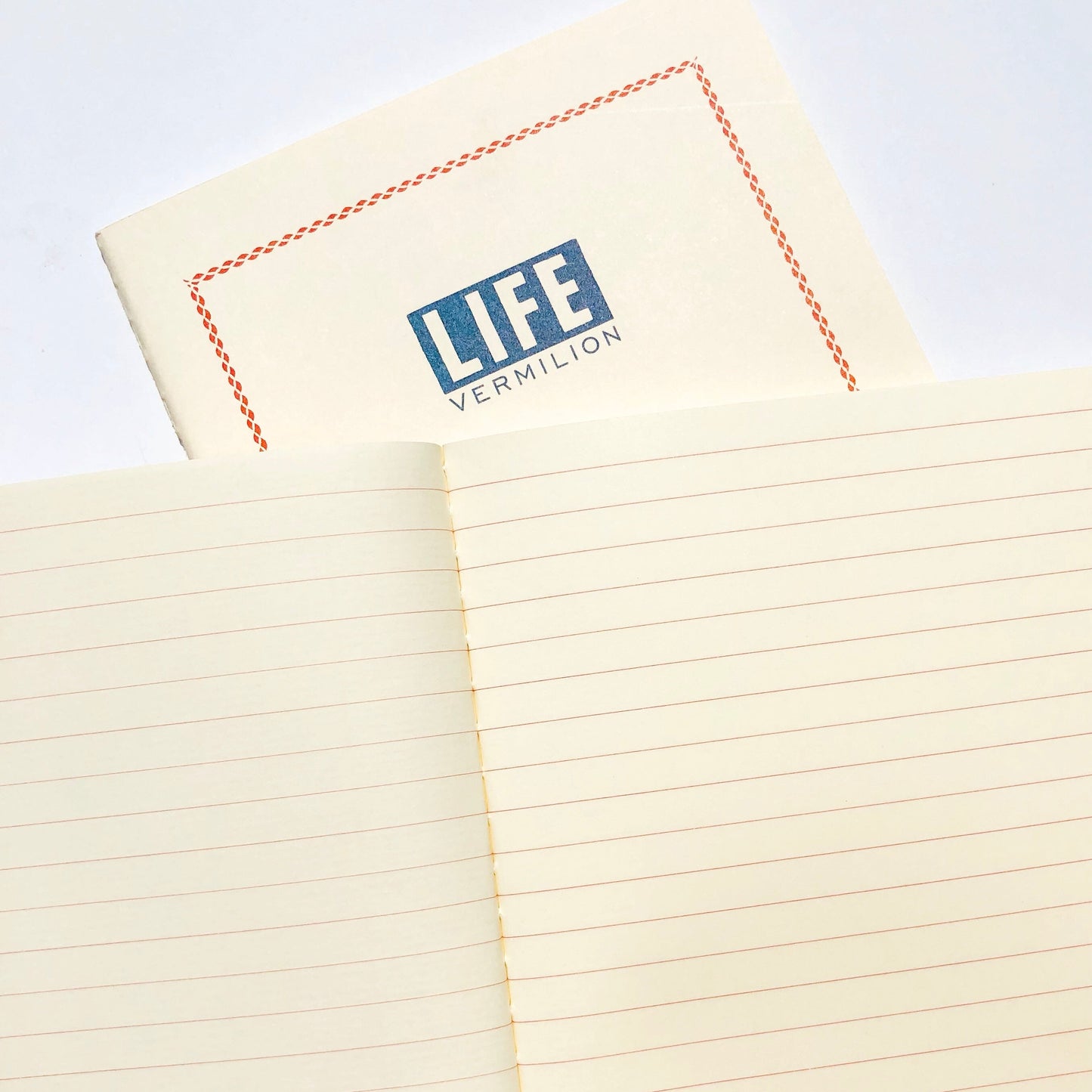 Vermillion Ruled B6 Notebook · Life