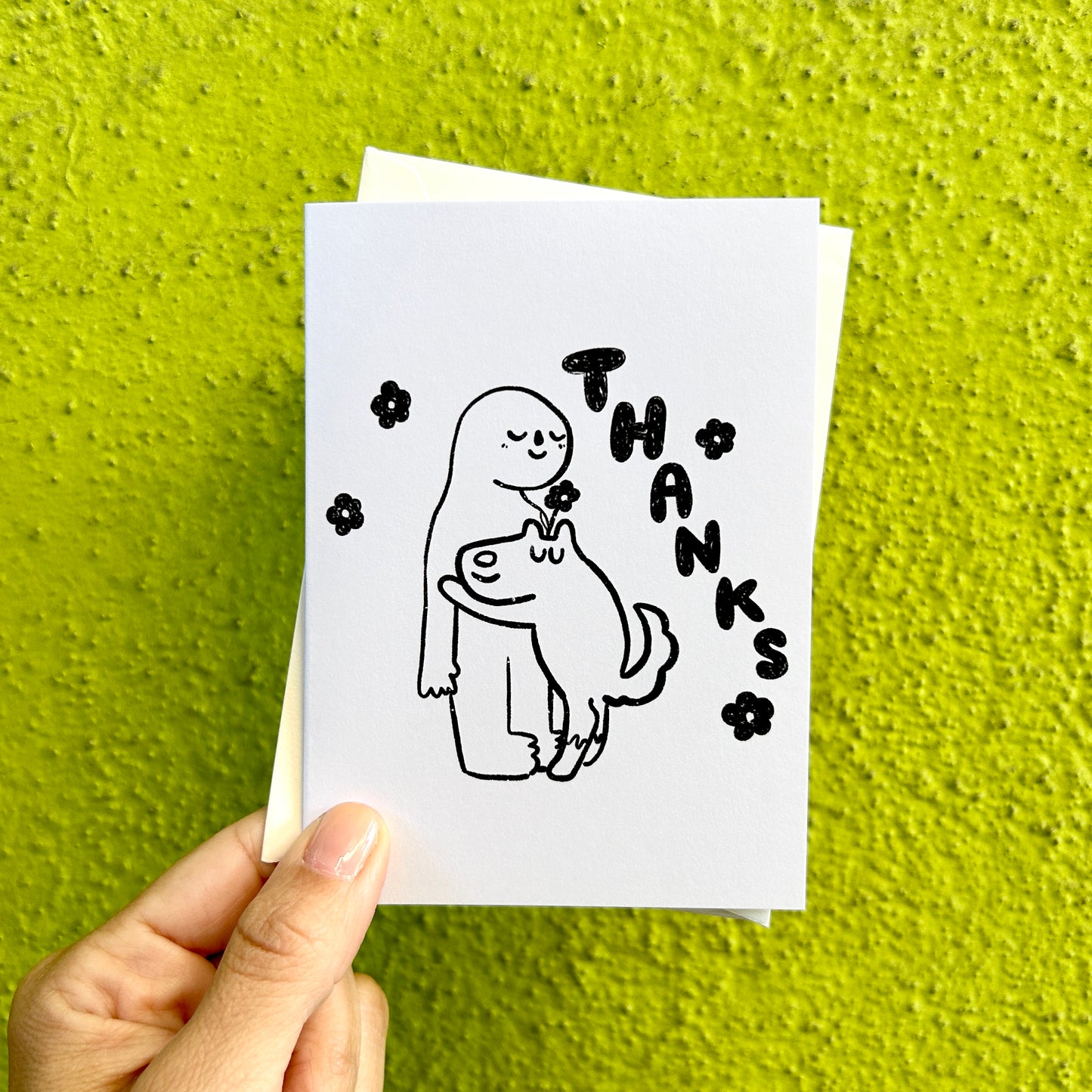 Thanks Dog Hug Card Set of 6 · Paper Plant Co