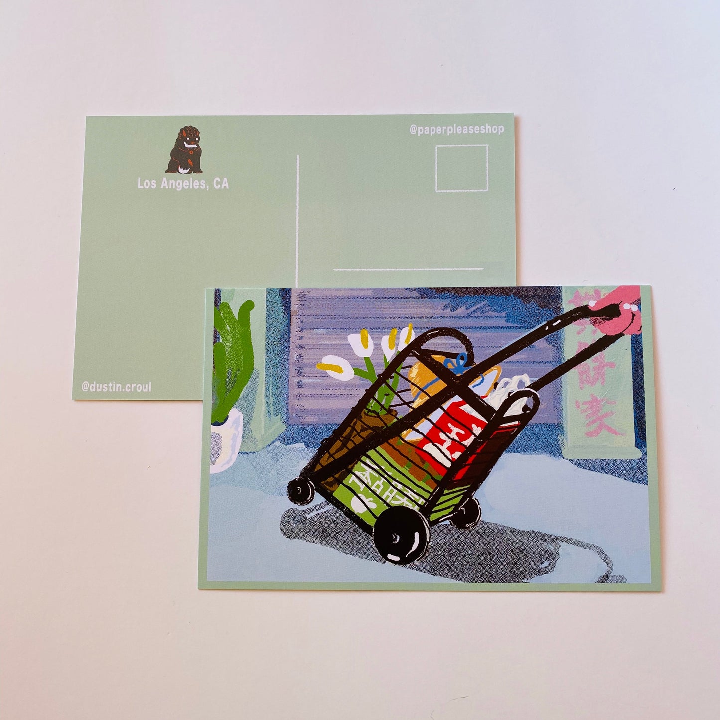 Shopping Cart Postcard · Paper Plant Co