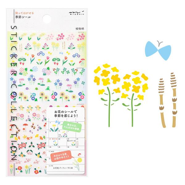 Seasonal Plants Planner Sticker Sheet · Midori