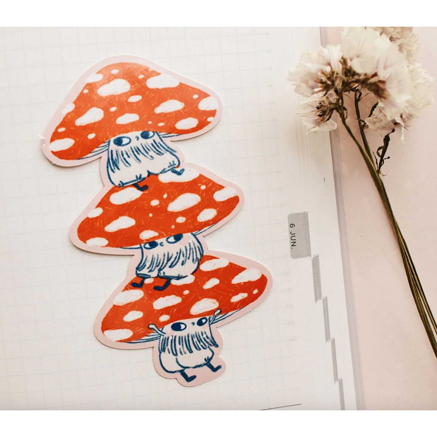 Mushroom Boys Stack Vinyl Sticker