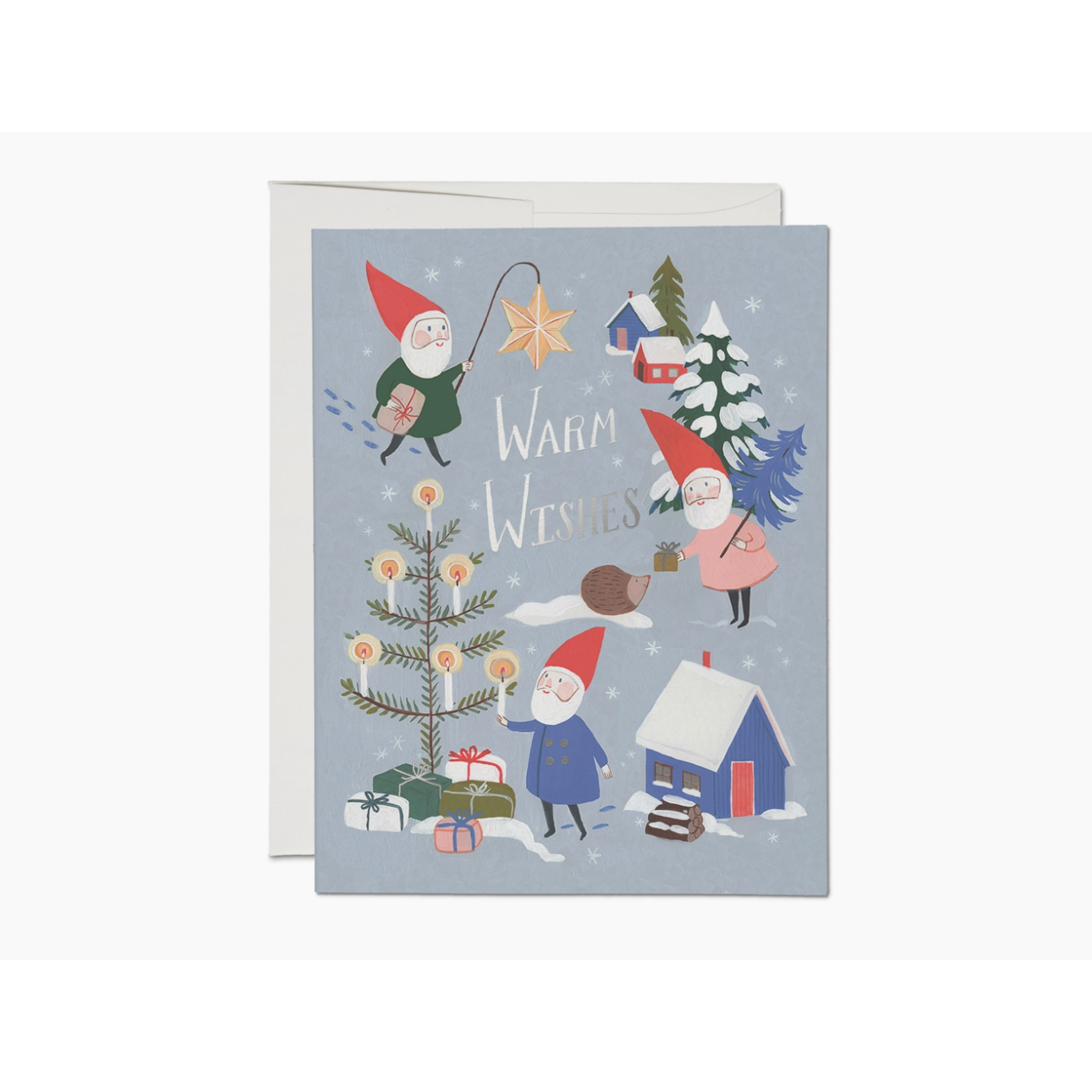 Holiday Gnomes - Warm Wishes Card