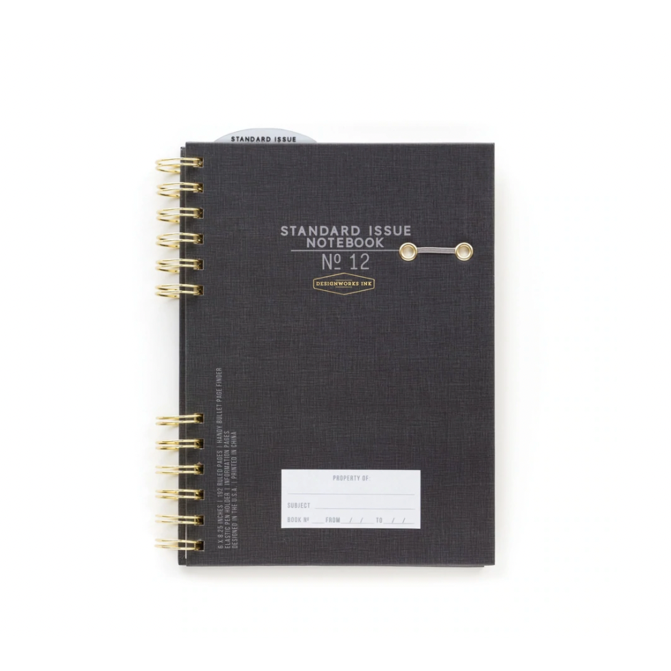 Black - Standard Issue Planner Notebook No. 12