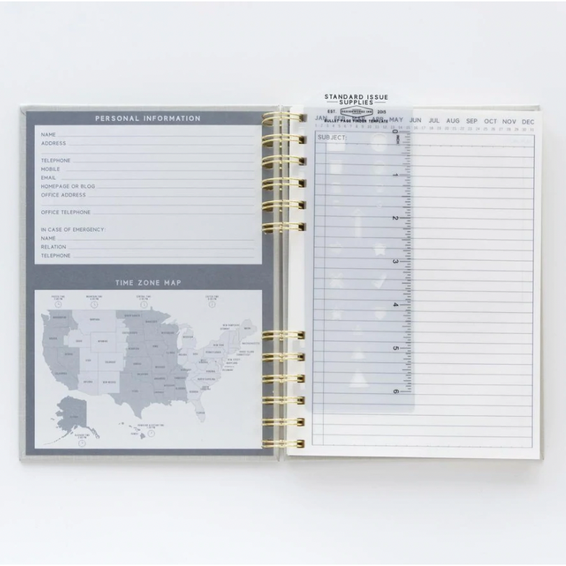Black - Standard Issue Planner Notebook No. 12