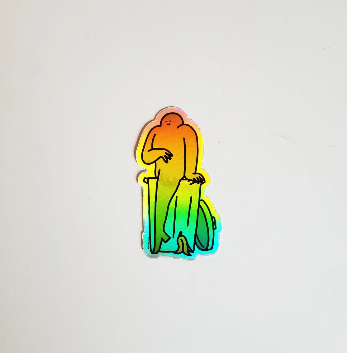 Trash Day Holographic Sticker