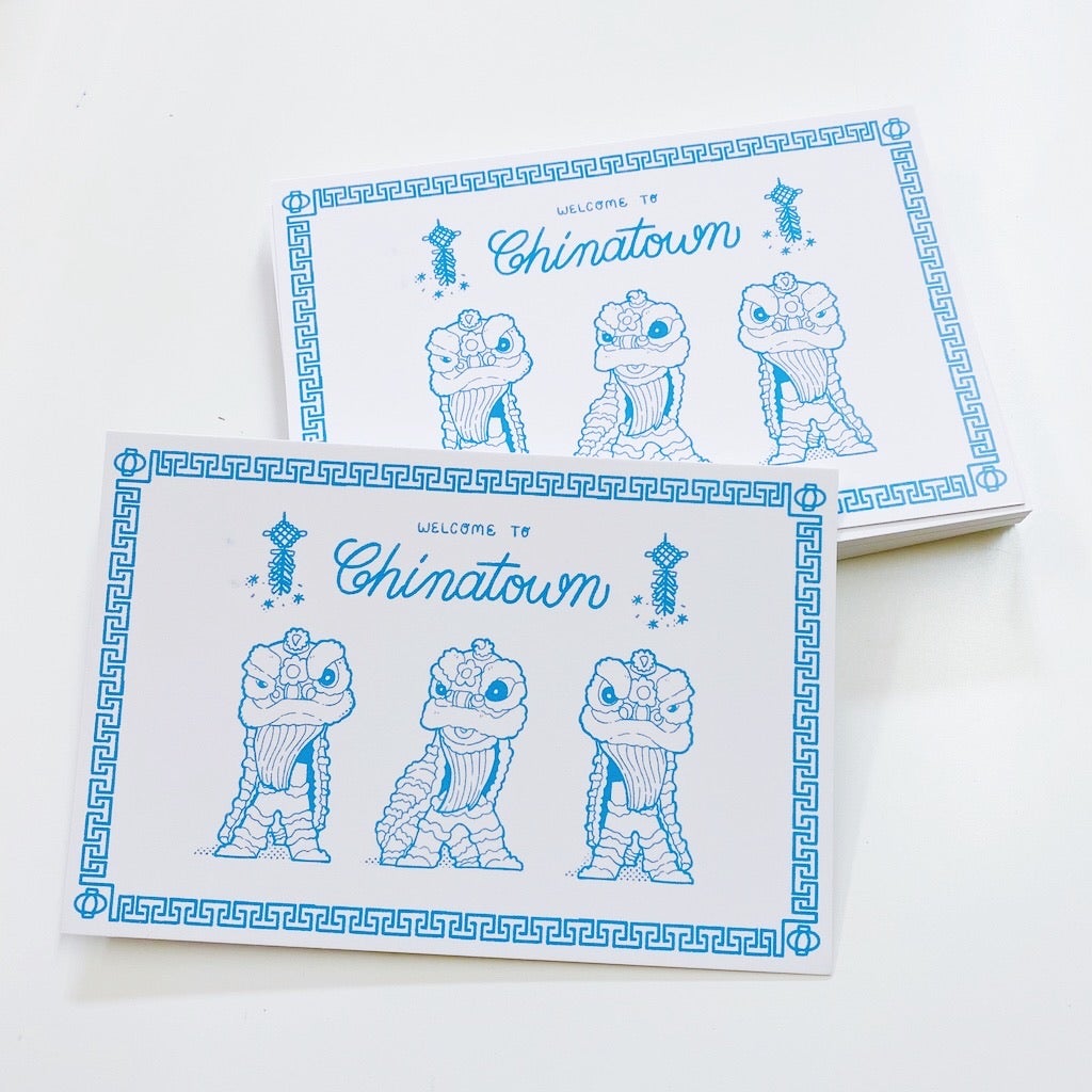 Lions Dancing Postcard · Paper Plant Co