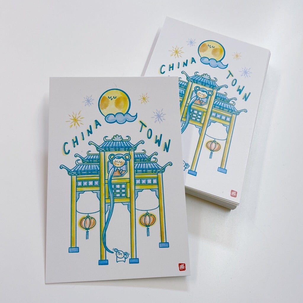 Chinatown Temple Postcard · Paper Plant Co