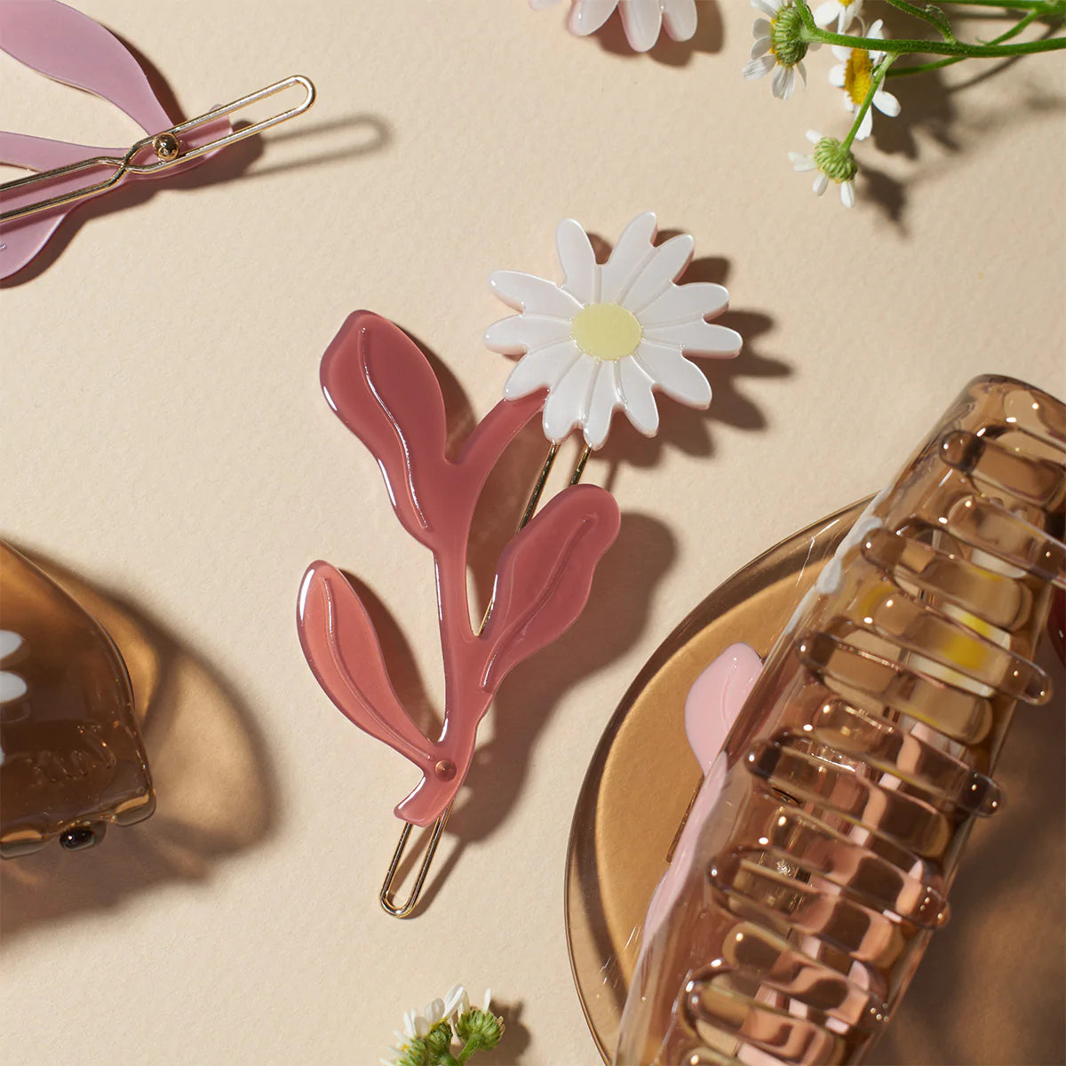 Marguerite Daisies《Barrette Set》 · Winona Irene